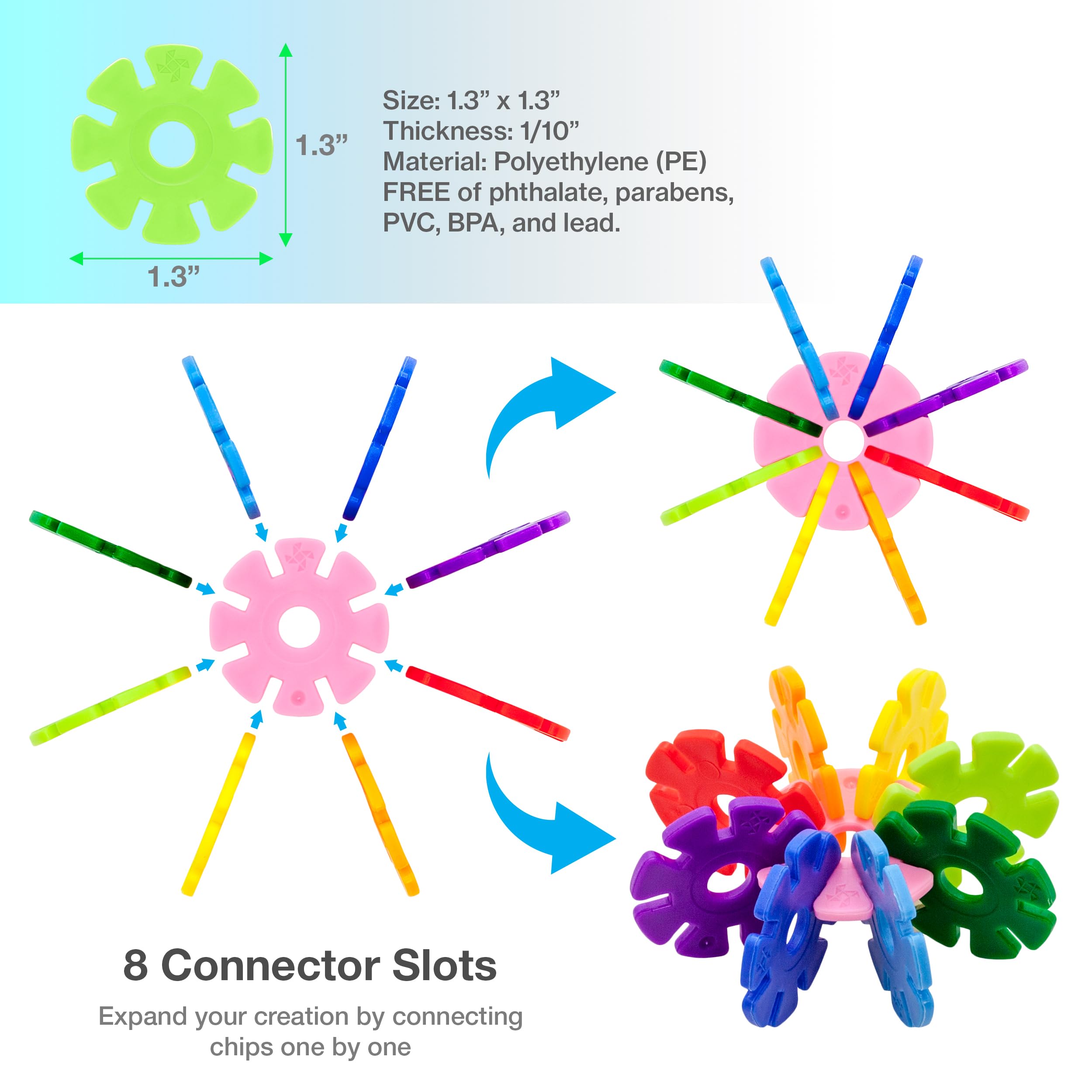 PicassoTiles STEM learning toy supports imaginative engineering and problem solving.