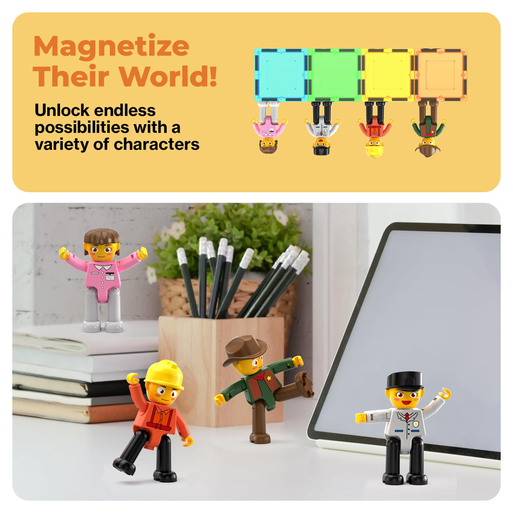 PicassoTiles STEM tiles spark exploration of shapes polarity and structural thinking.
