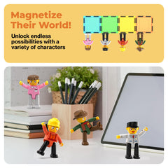 PicassoTiles STEM tiles spark exploration of shapes polarity and structural thinking.