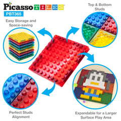 PicassoTiles storage included keeps pieces tidy between playtimes.