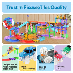 PicassoTiles storage-friendly design makes tidy up quick