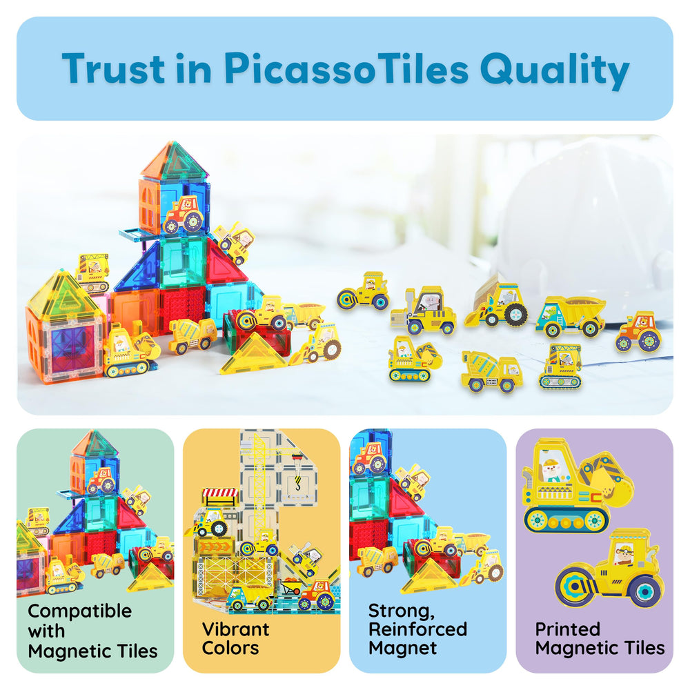 PicassoTiles tractor sparking farm-to-city role play and creativity