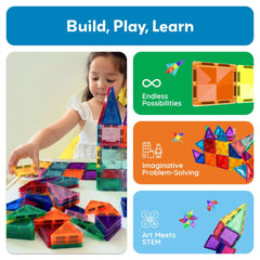PicassoTiles travel-size building blocks for on-the-go imagination