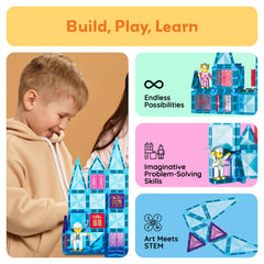 PicassoTiles two-character figures spark storytelling and collaborative building sessions