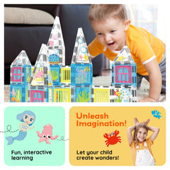 PicassoTiles Undersea stickers pack sparks imaginative scenes and narrative pretend play.
