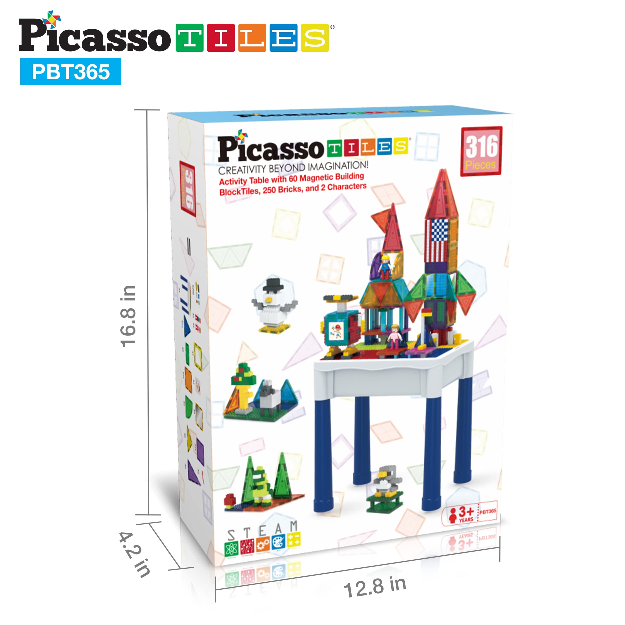 PicassoTiles universal compatibility with other sets for expanding play possibilities.