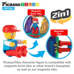 PicassoTiles table usable as a water and sand activity surface for sensory play.