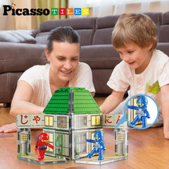 PicassoTiles Weapon Accessories enable dynamic, creative set scenes.
