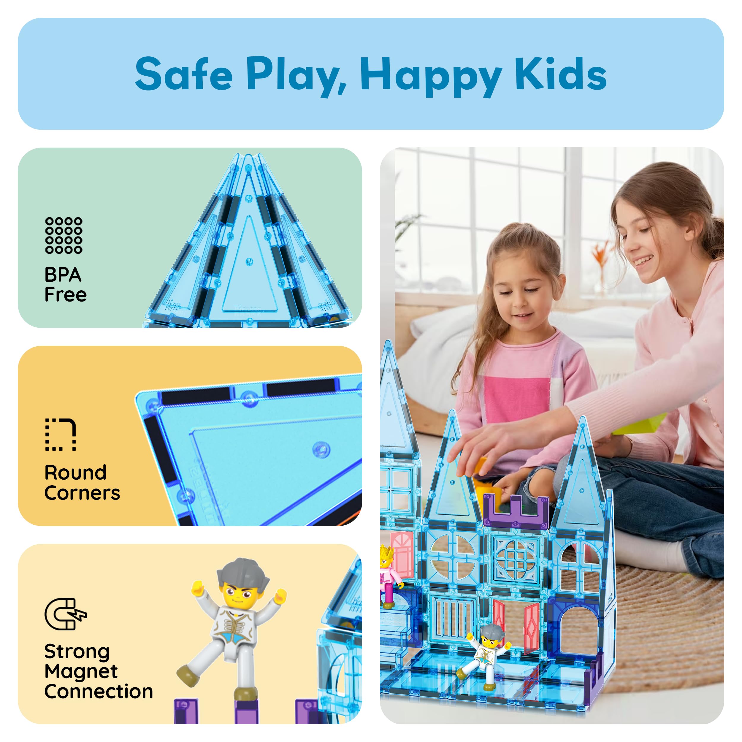 PicassoTiles window clips attach smoothly to tiles for expandable designs.
