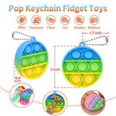 PICcircuit pop fidget keychain held in hand for on-the-go play.