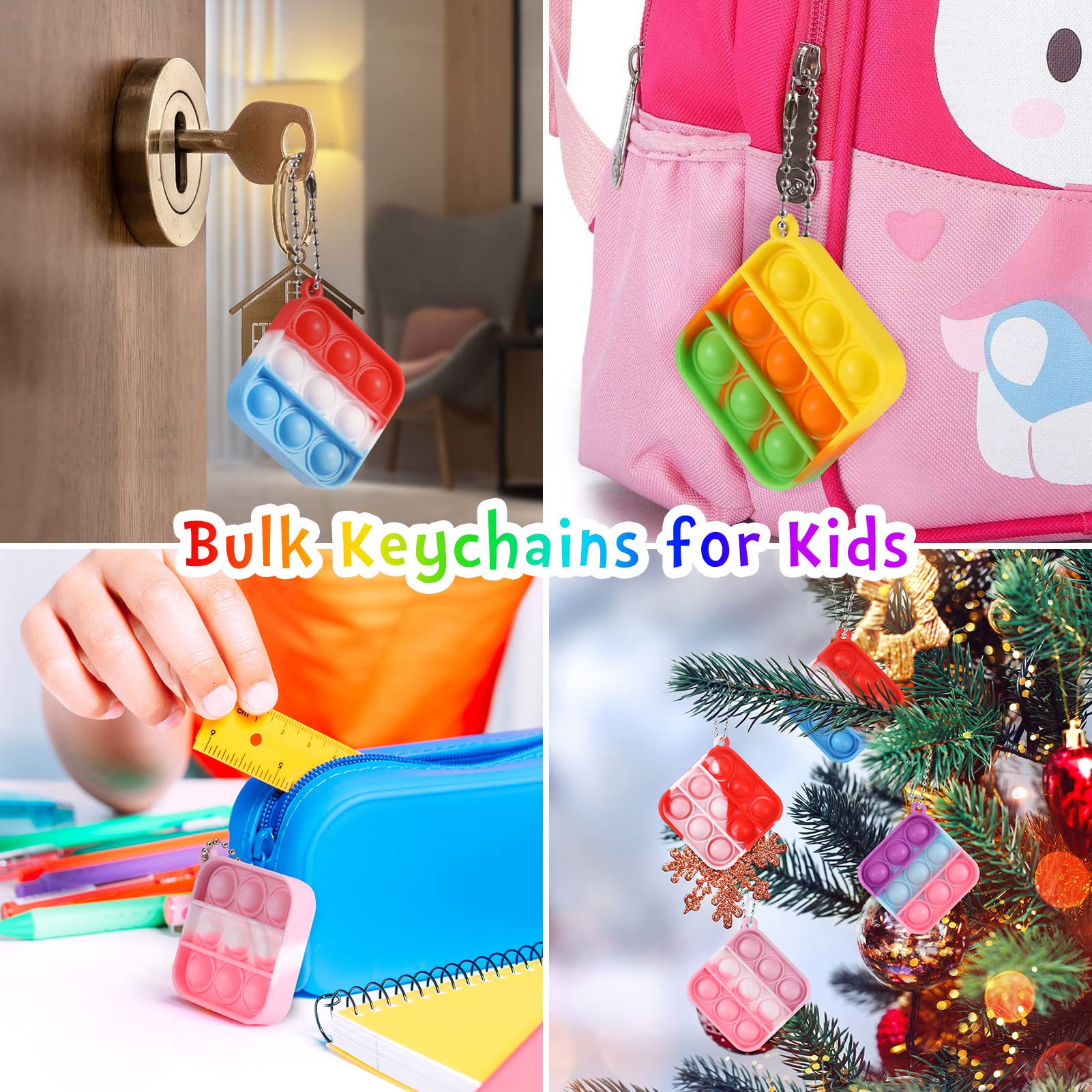 PICcircuit colorful fidget keychain ideal for backpacks and focus.