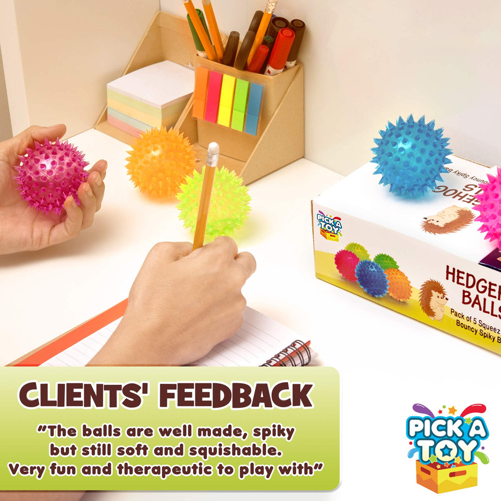 PICK A TOY eco-friendly rubber ball promotes mindful squeezing