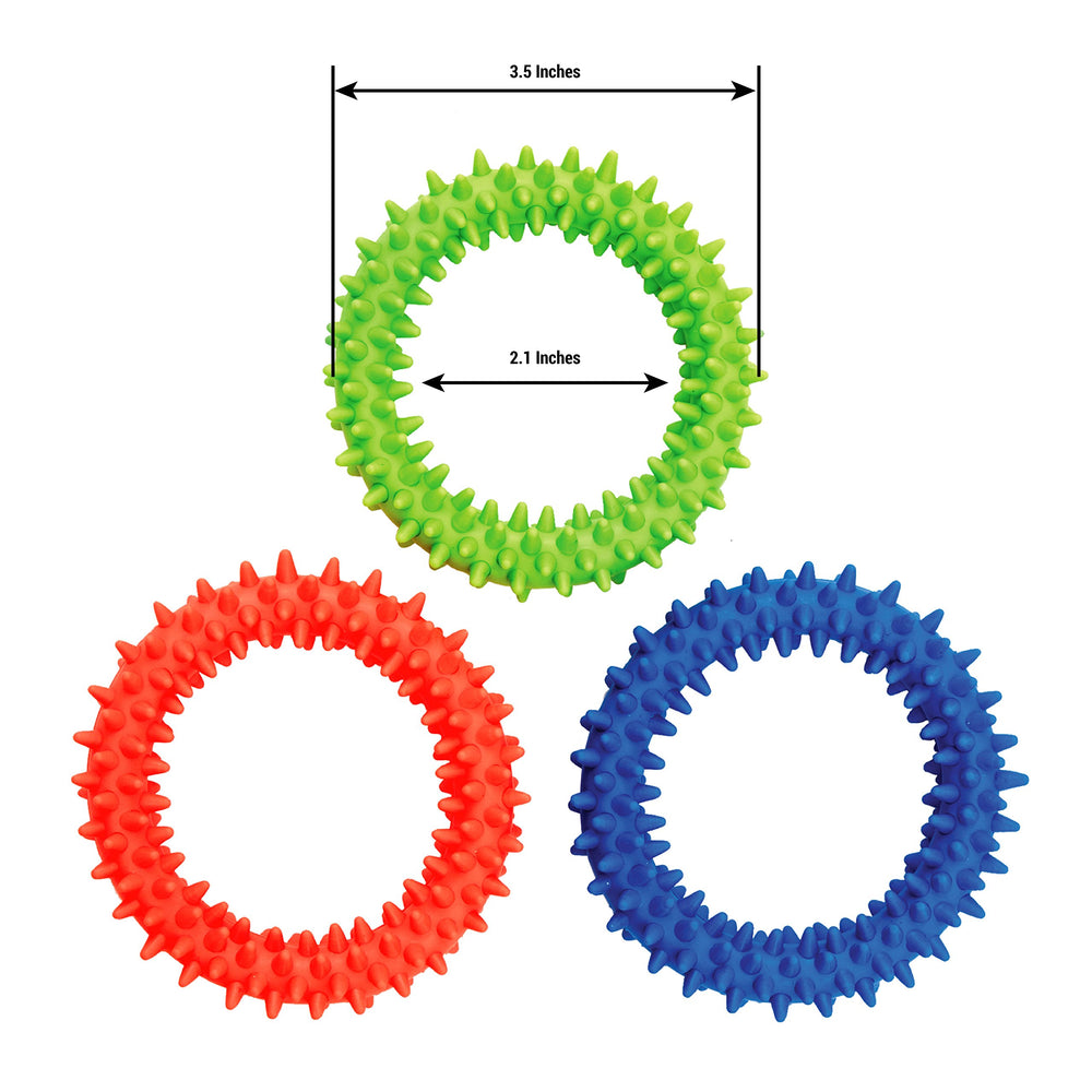 PICK A TOY Hedgehog Rings three-pack displayed for visual search in store.