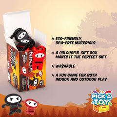 PICK A TOY Mini ninja toys packaging for thoughtful party favors.