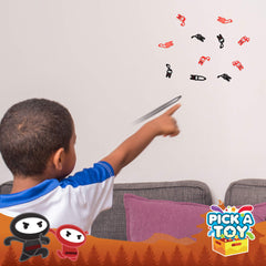 PICK A TOY Ninja toys designed for hours of throw-and-play entertainment.