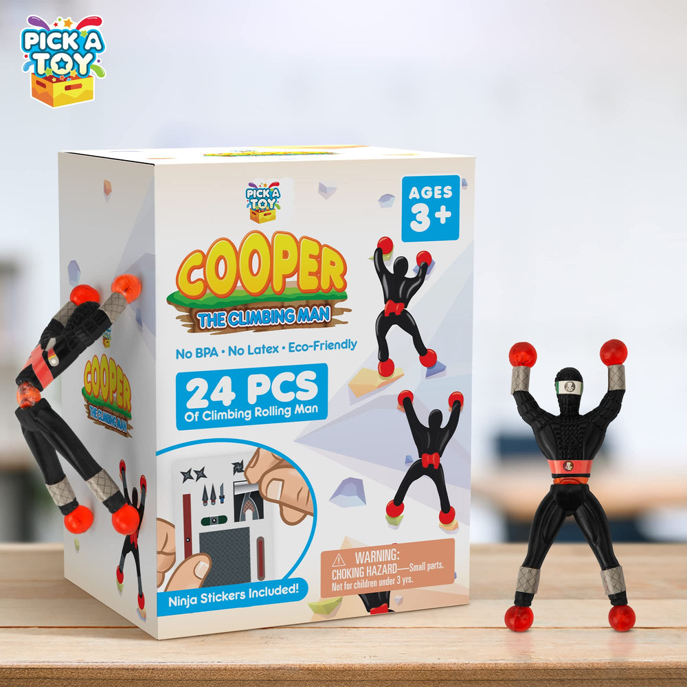 PICK A TOY ninjas flipping and sticking during play