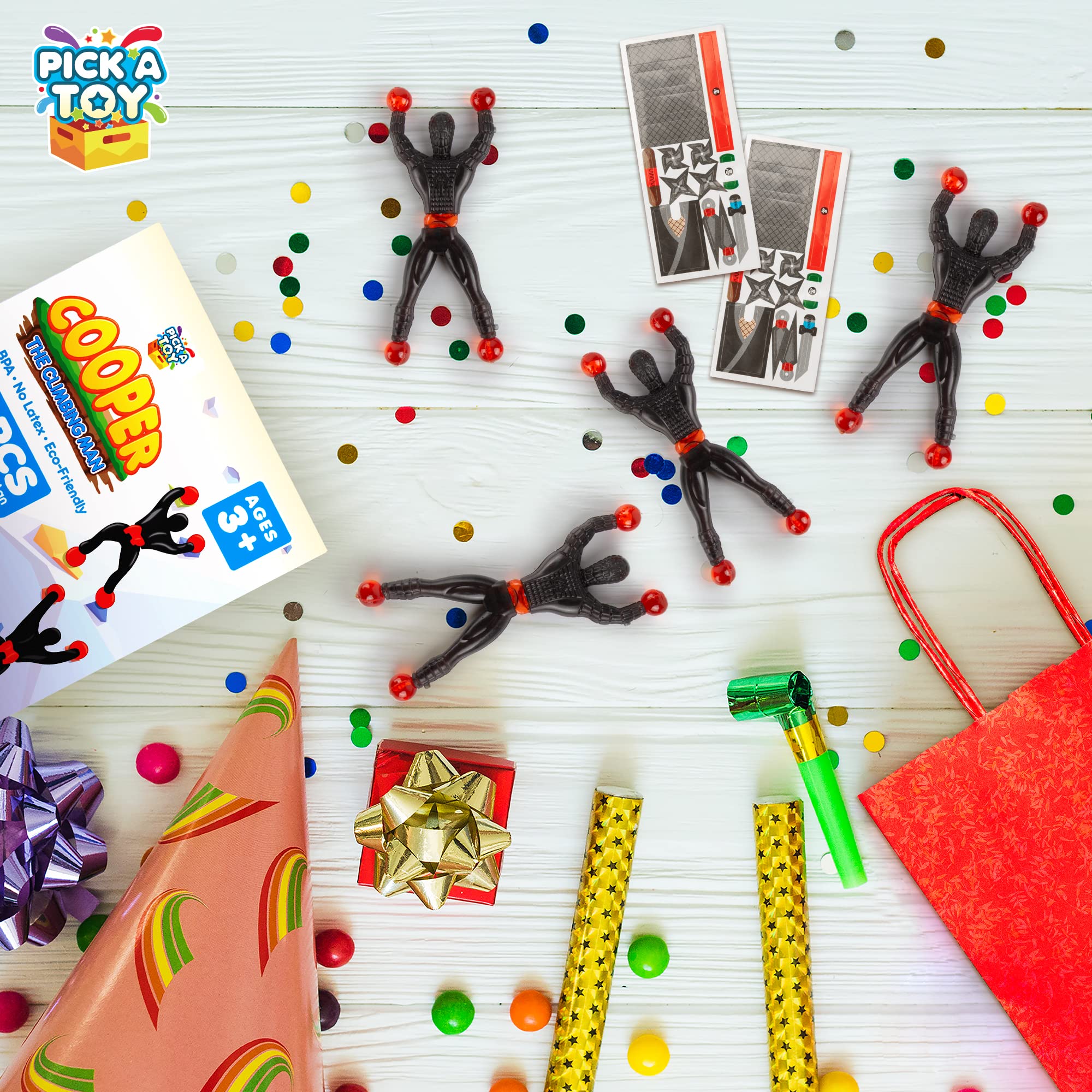 PICK A TOY no batteries required for mess-free fun