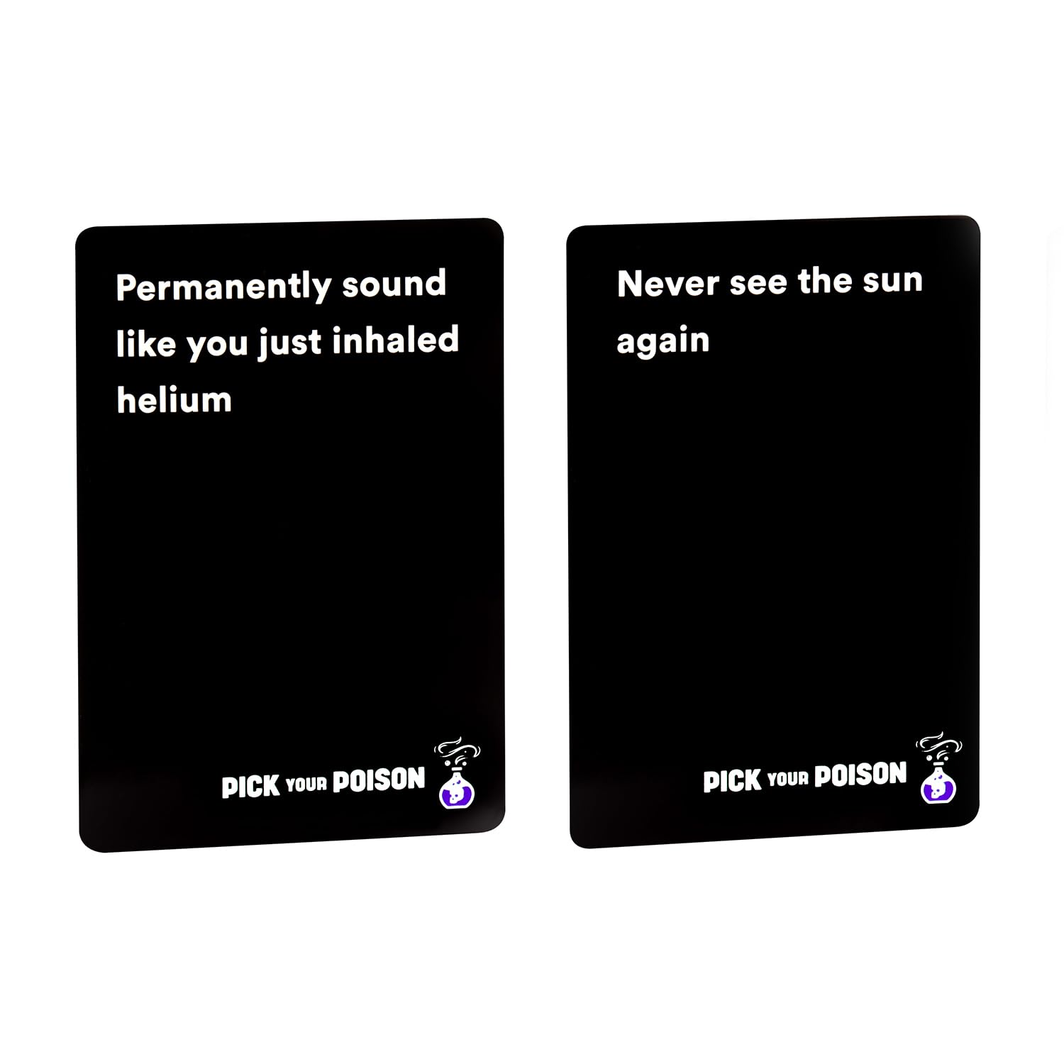 Pick Your Poison family edition imagery showing inclusive play for 3–10 players