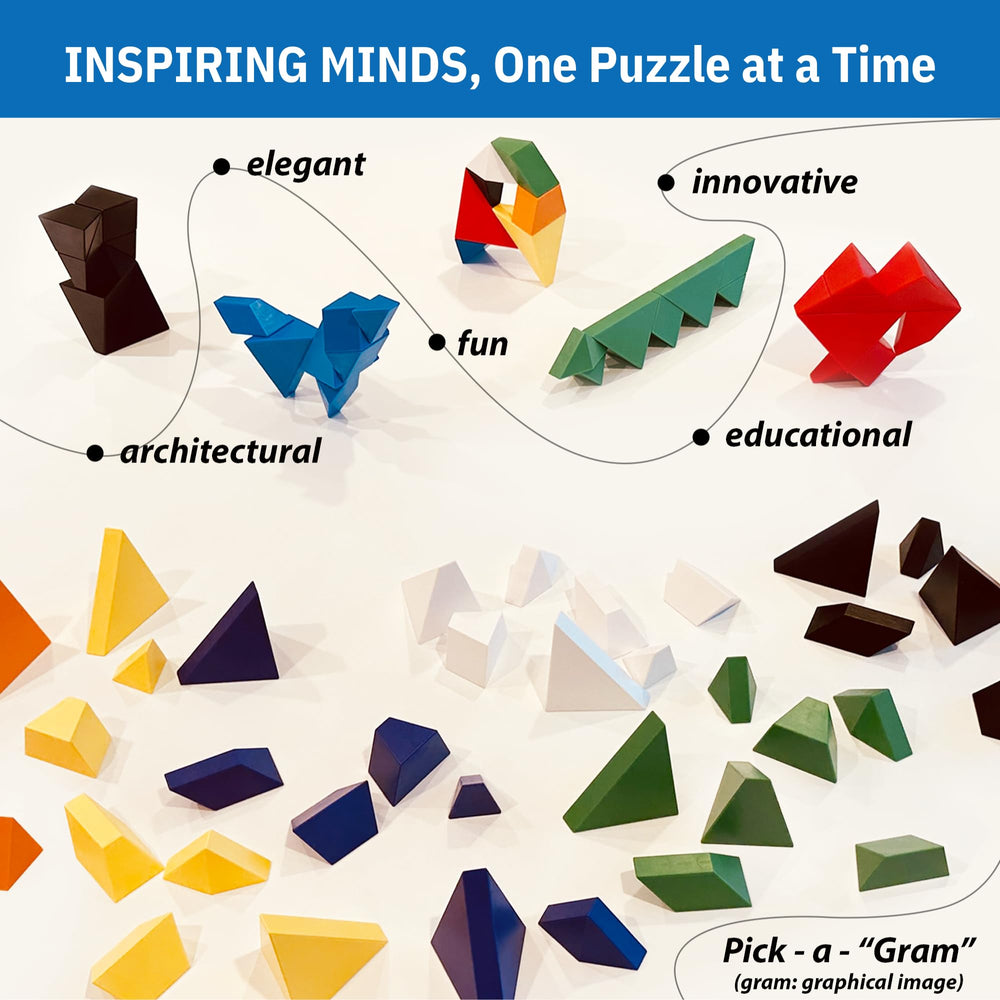 Pickagram colorful magnetic pattern blocks provide tactile engagement and visual variety for mindful play.