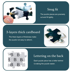 PICKFORU Bald Eagle Puzzle wings outstretched, ideal for focused concentration