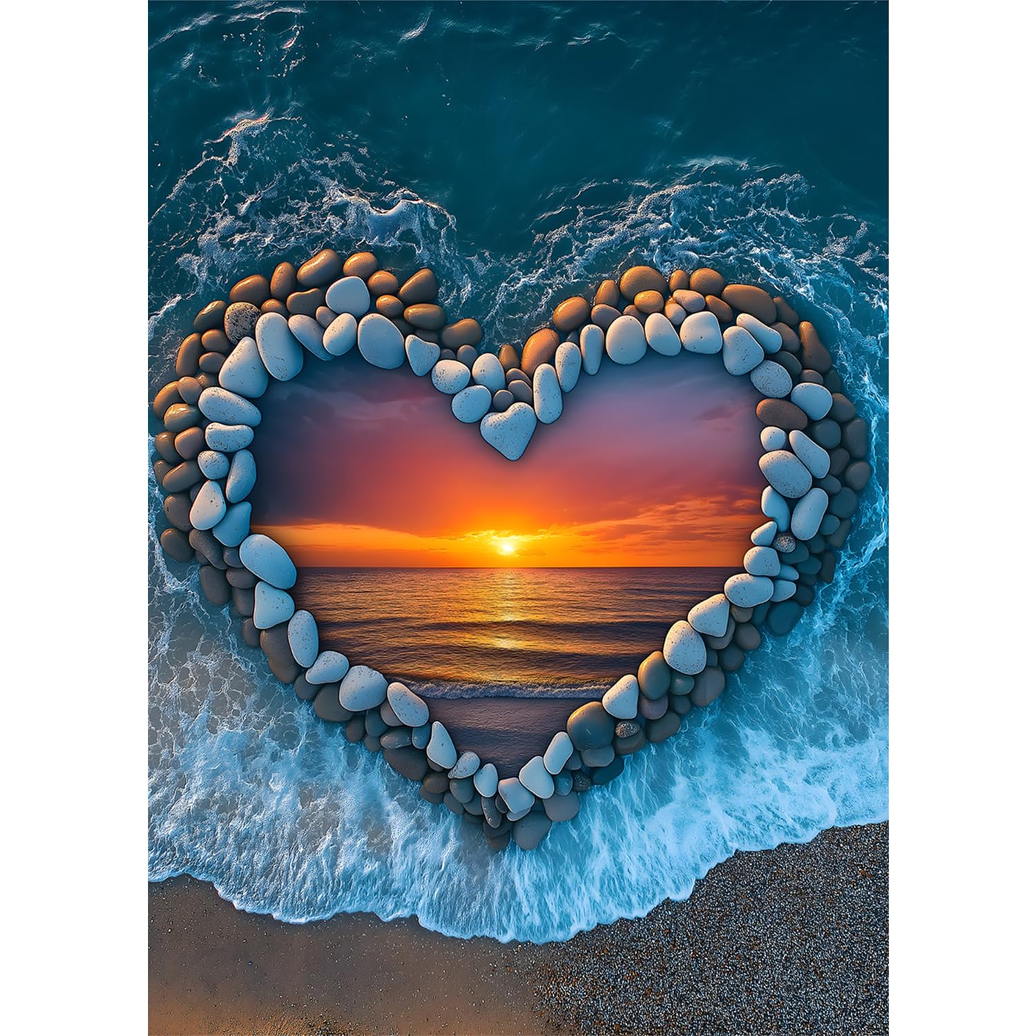 PICKFORU Beach Puzzles 1000-piece box image showing sturdy packaging for easy setup