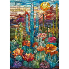 PICKFORU cactus puzzle pieces on thick cardboard ensure durable assembly