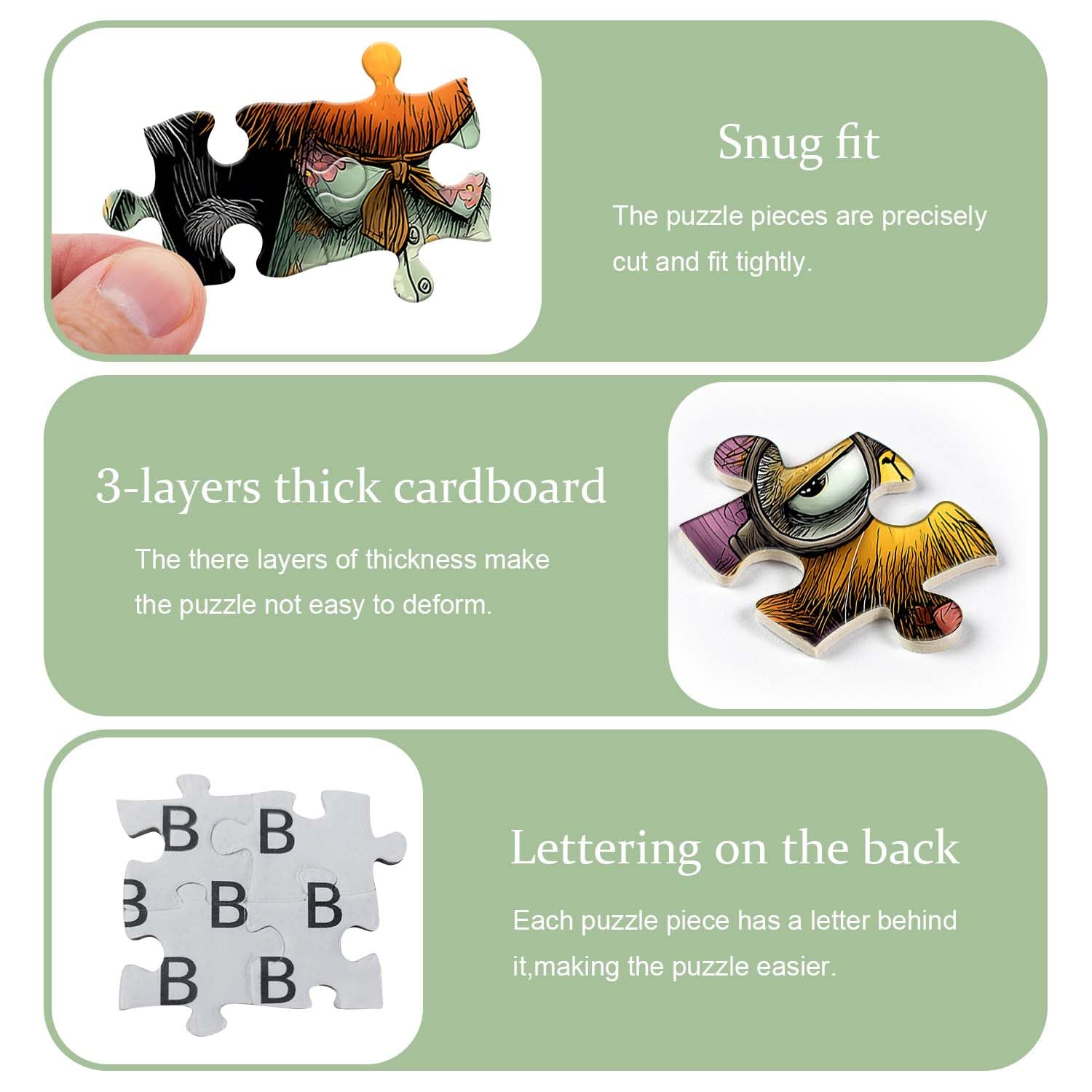 PICKFORU cat puzzle poster inside provides a reference for assembly