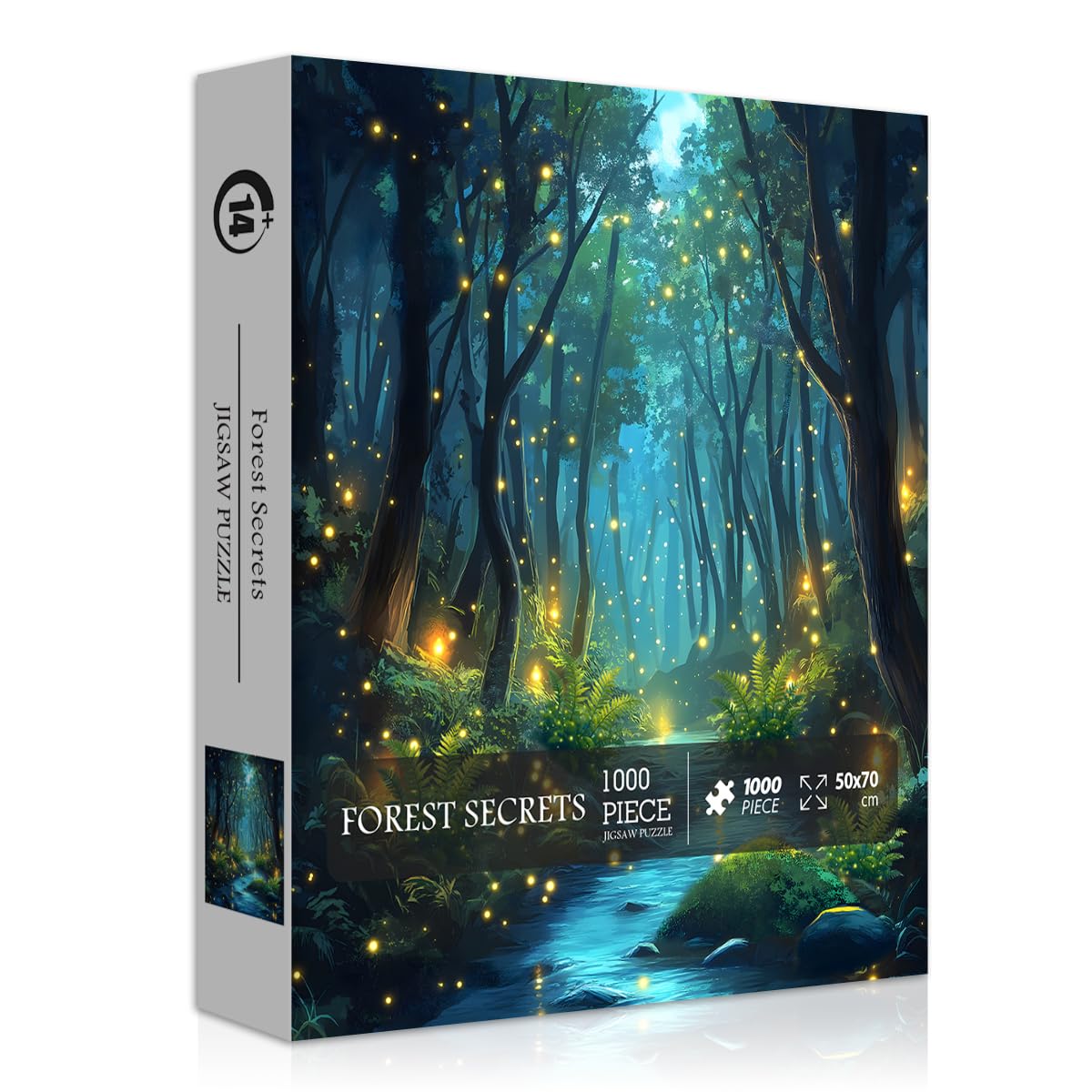 PICKFORU Impossible Puzzle forest fireflies at night aids focus and relaxation