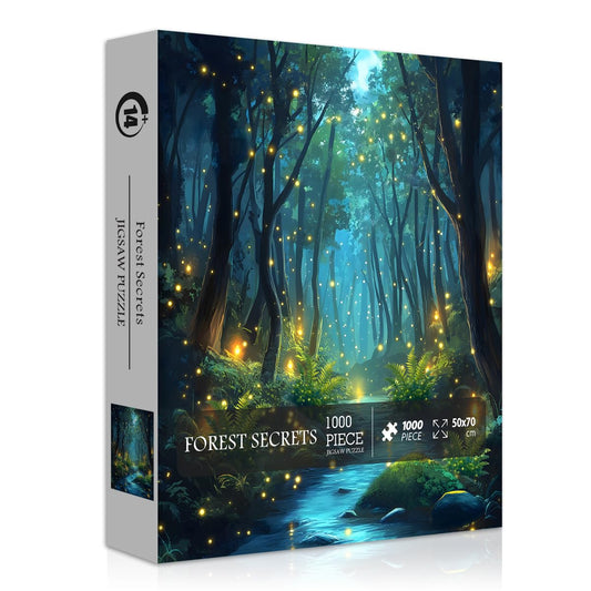 PICKFORU Impossible Puzzle forest fireflies at night aids focus and relaxation