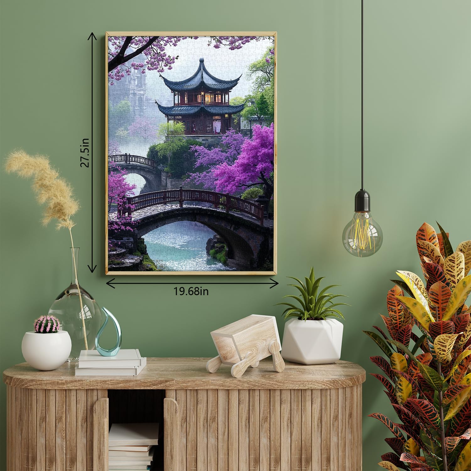 PICKFORU Plum Blossom Dreamscape colorful-palette captures rich blossoms and reflections.