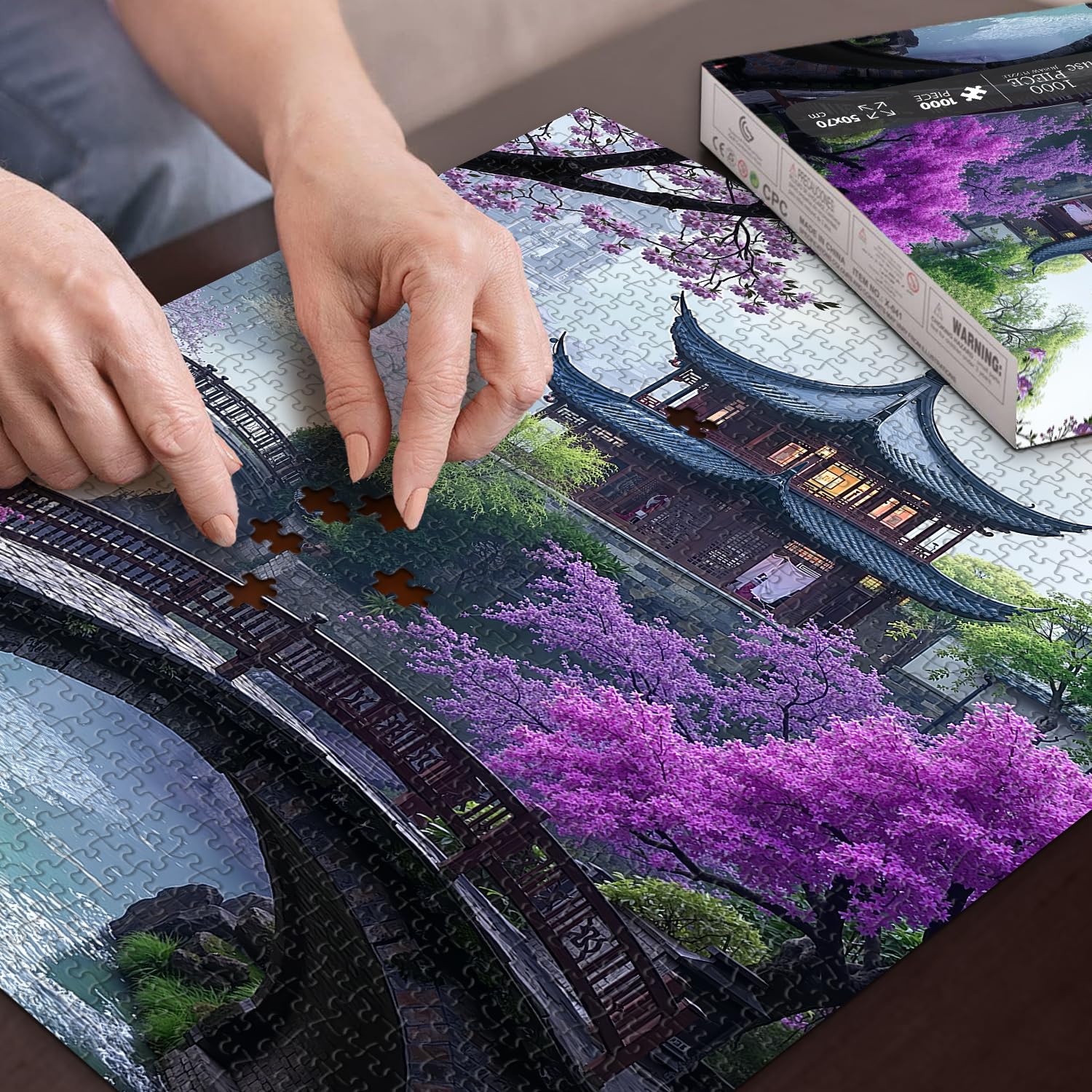 PICKFORU Plum Blossom Dreamscape durable-board construction supports long-term use.