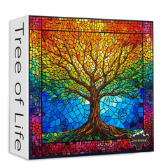 PICKFORU stained glass puzzle missing-piece support ensures completion assistance.