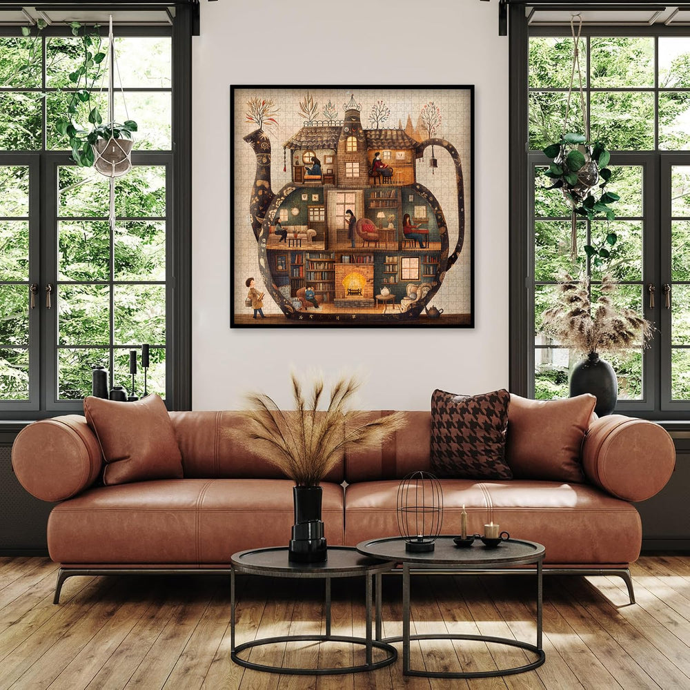 PICKFORU Teapot Library Puzzle colorful pieces invite shared family fun.