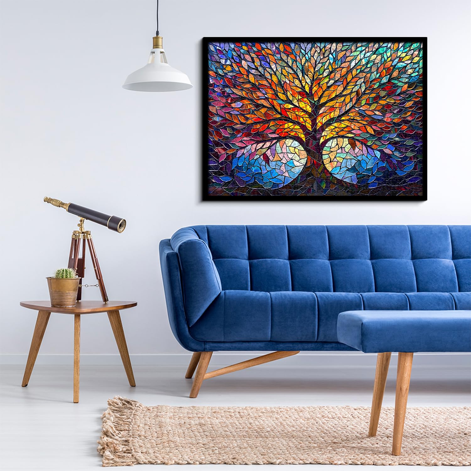 PICKFORU tree of life mosaic puzzle, colorful design that brightens living spaces
