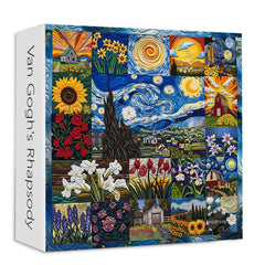 PICKFORU Van Gogh's Rhapsody puzzle box front enhances gifting appeal with sturdy packaging.