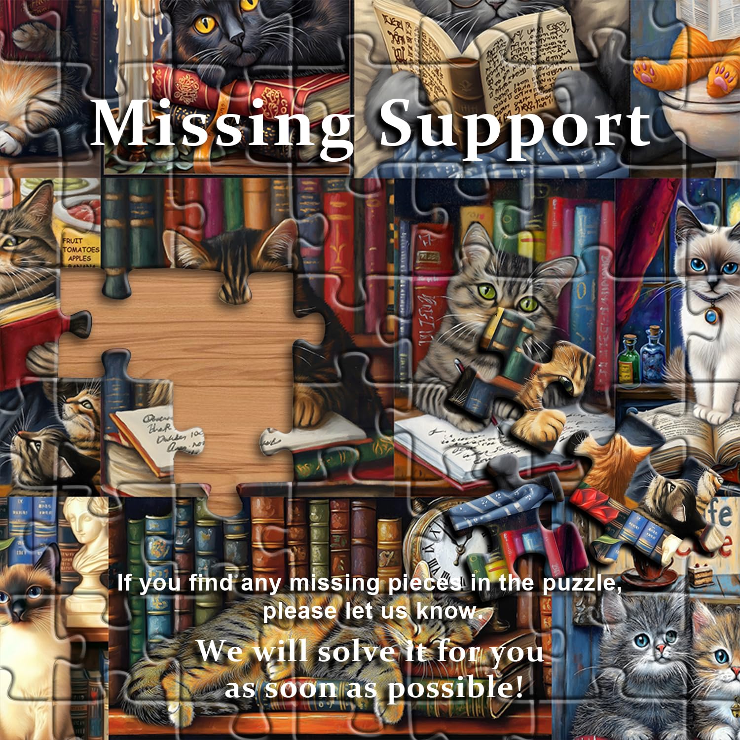 PICKFORU Vintage Cat Puzzles can be enjoyed with friends for a shared challenge.