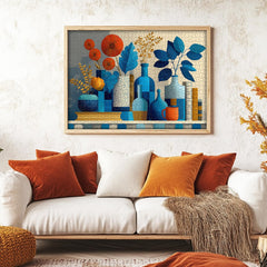 PICKFORU wall-decor ready puzzle display creates a bold focal point.