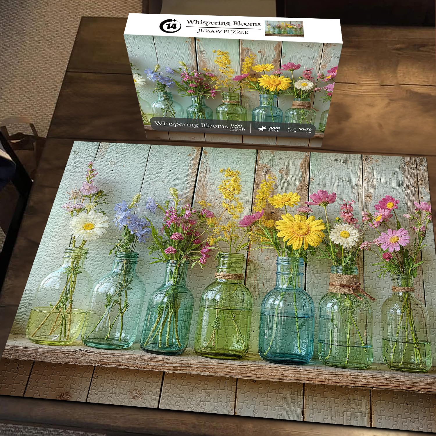PICKFORU Whispering Blooms Summer Garden; soothing florals ideal for calm evenings
