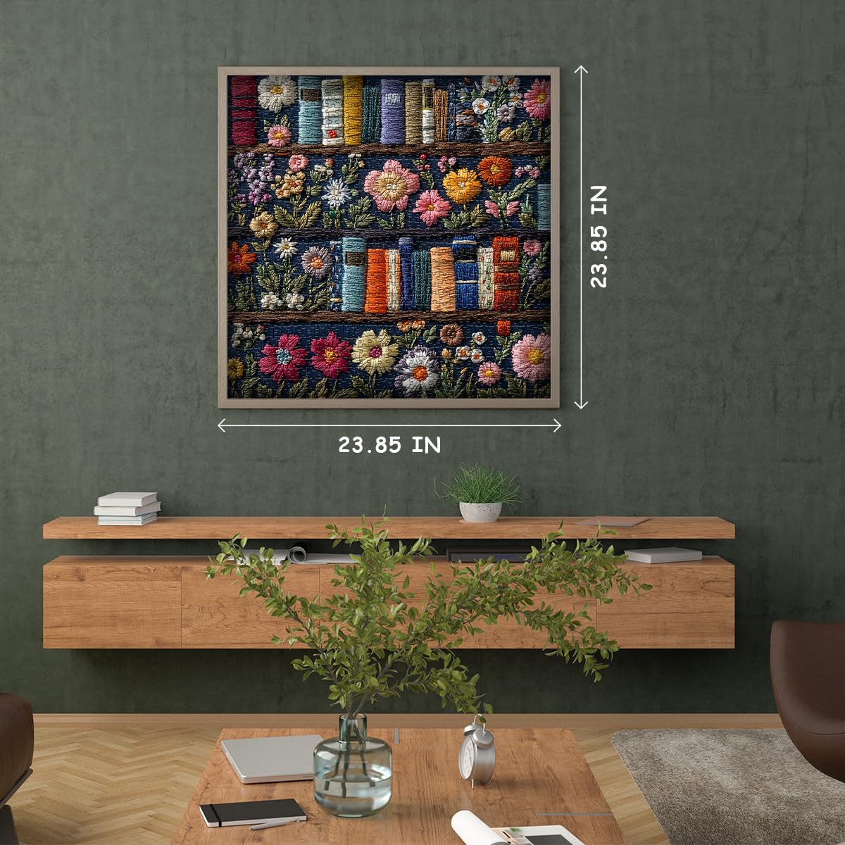 PICKFORU Wildflower Pages wall decor-ready finish for your space