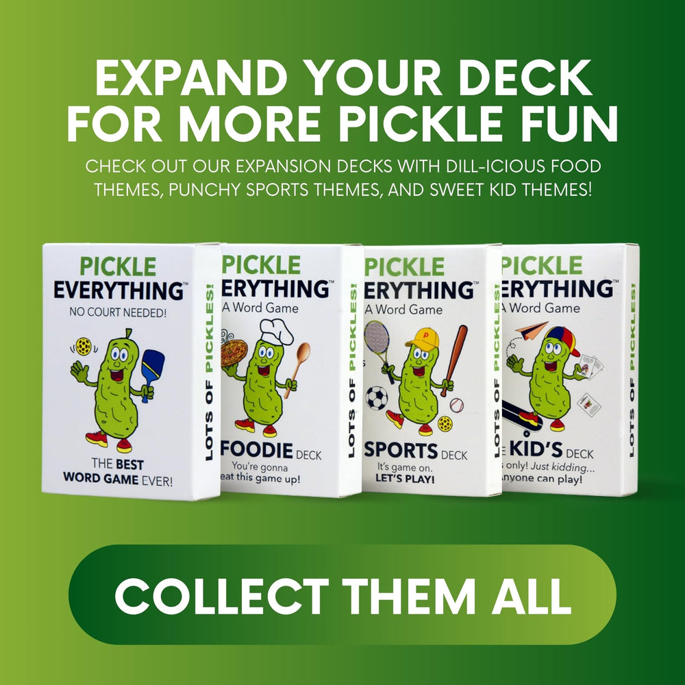 Pickle Everything three-to-five players enjoying a social game night