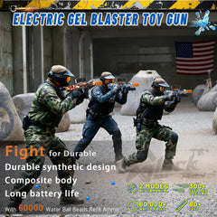 Rechargeable 7.4V 1800mAh battery powering a gel ball blaster