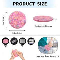 Picky Pads pink fidget toy supports anxiety management in public.