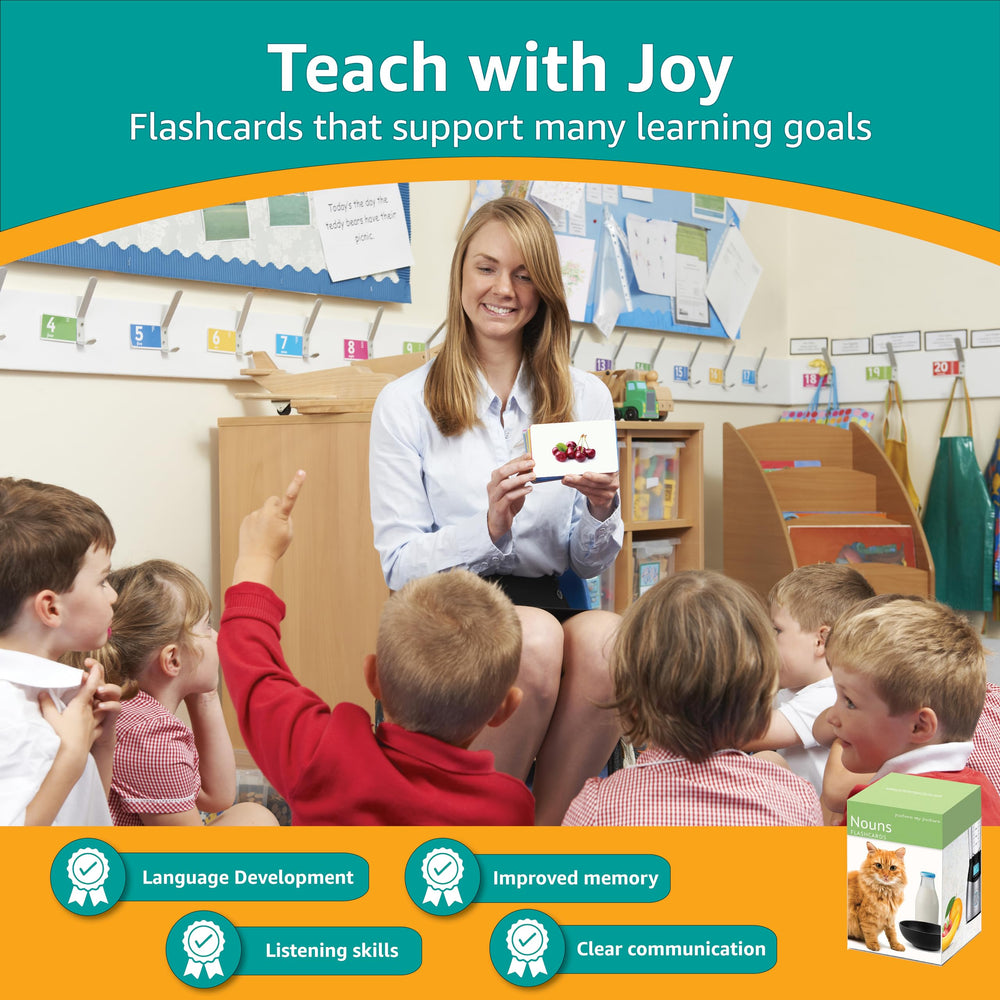 Picture My Picture nouns flash cards feature a dog to support articulation and expressive speech.