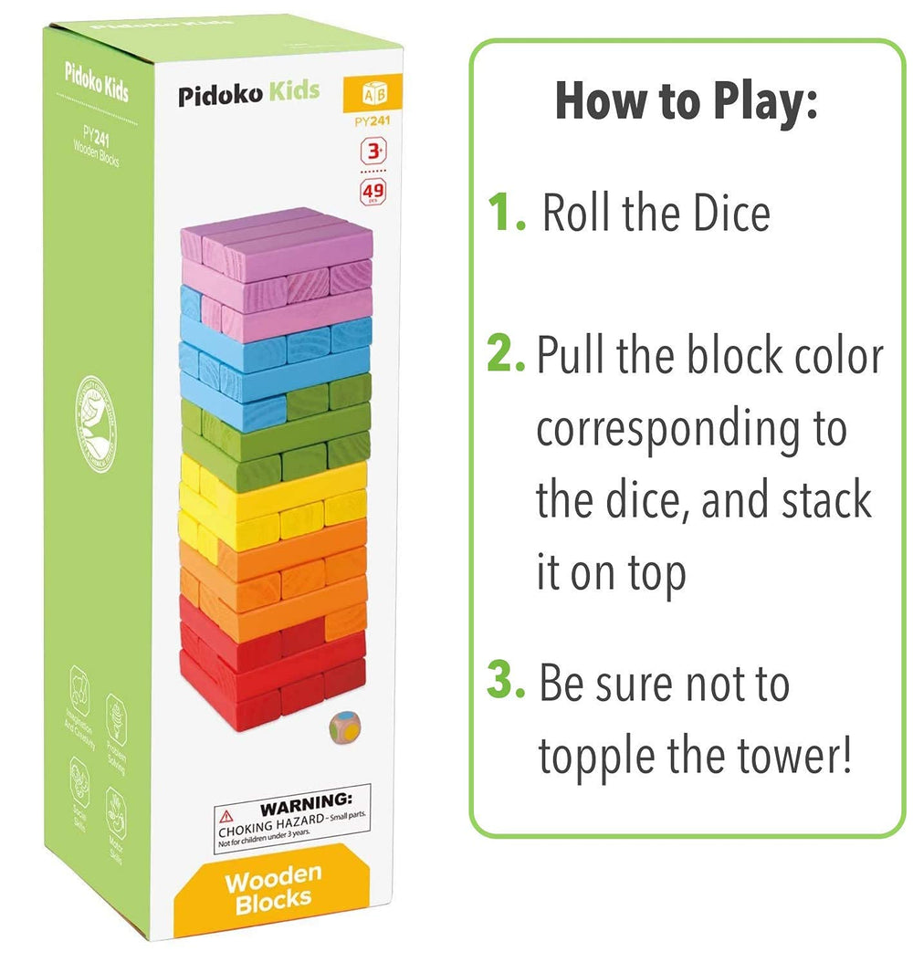 Pidoko Kids storage bag keeps blocks tidy for easy cleanup and travel.