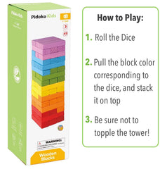Pidoko Kids storage bag keeps blocks tidy for easy cleanup and travel.
