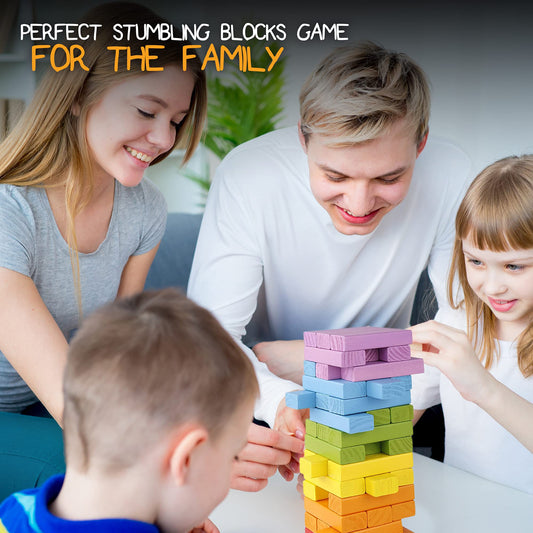 Pidoko Kids wooden blocks with dice included encourage turn-based play and color matching.