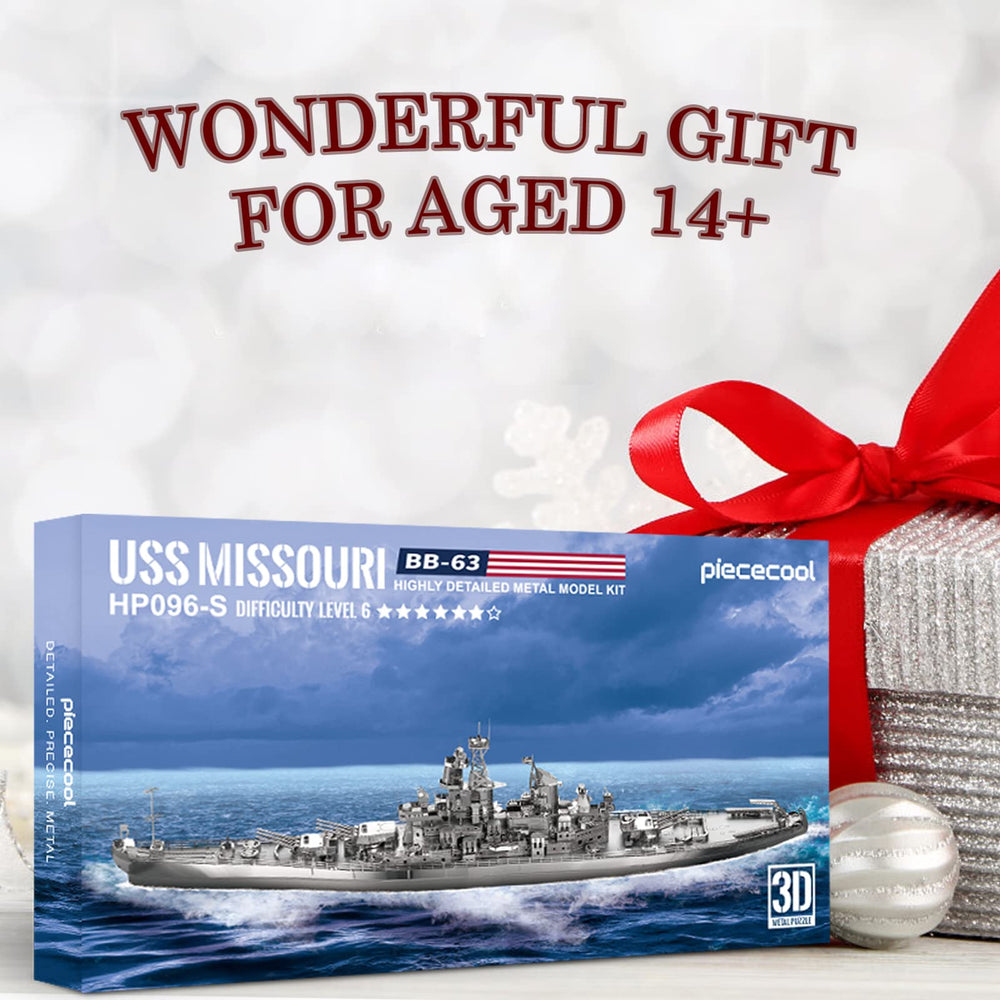 Piececool USS Missouri battleship family build as a weekend project
