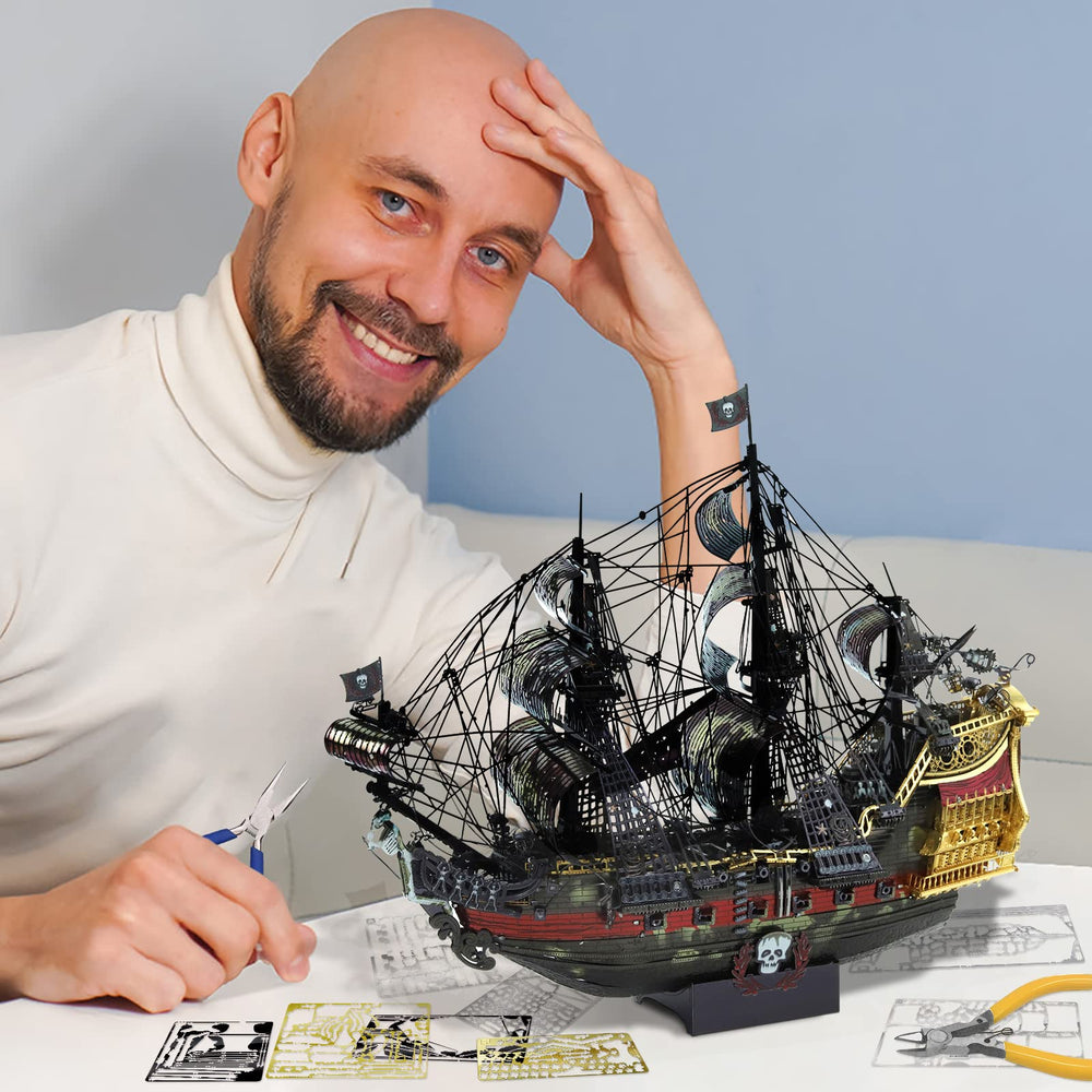 Piececool Queen Anne's Revenge toolkit setup for smooth puzzle assembly.