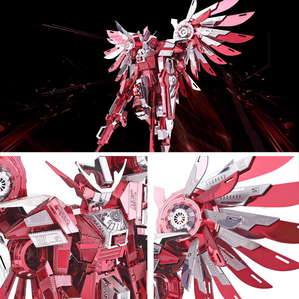Piececool Thundering Wings side profile—sleek metal sculpture for modern displays