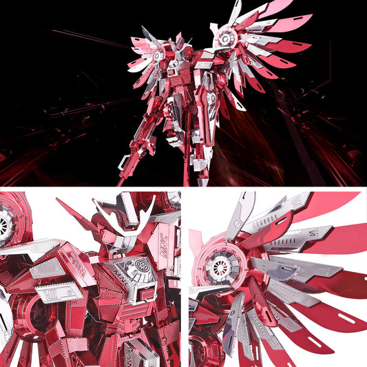 Piececool Thundering Wings side profile—sleek metal sculpture for modern displays